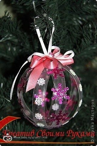 Как сделать ёлочную игрушку из пластиковой бутылки