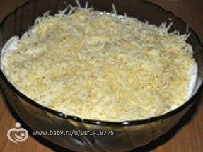 Салат слоями курица сыр яйцо