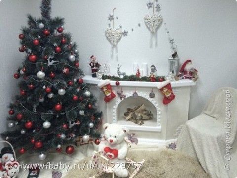 Как сделать новогодний камин своими руками