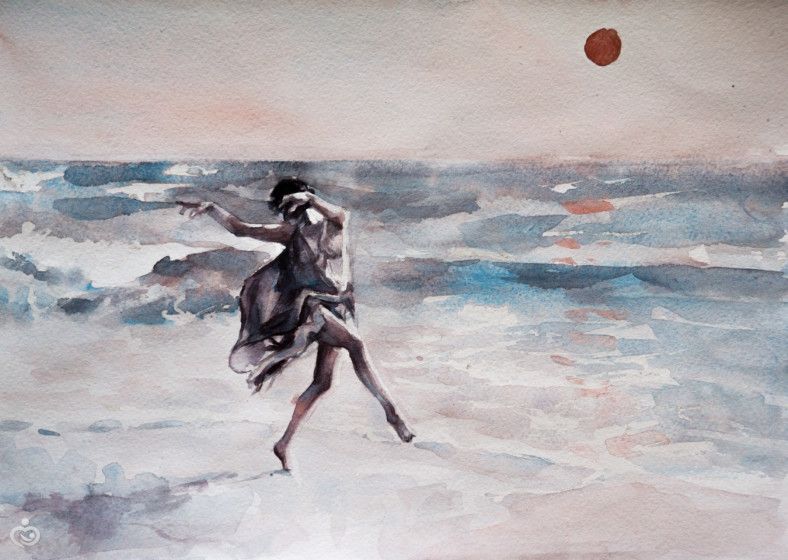 Визитка. Художник. Портреты акварелью. Иллюстрации.