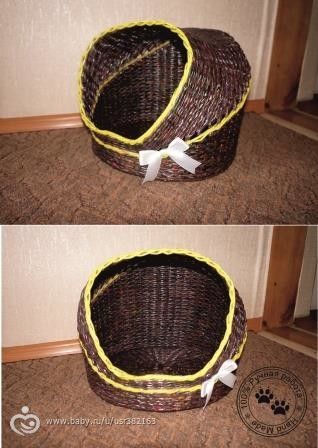 Плетение из газетных трубочек