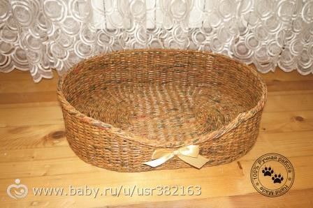 Плетение из газетных трубочек