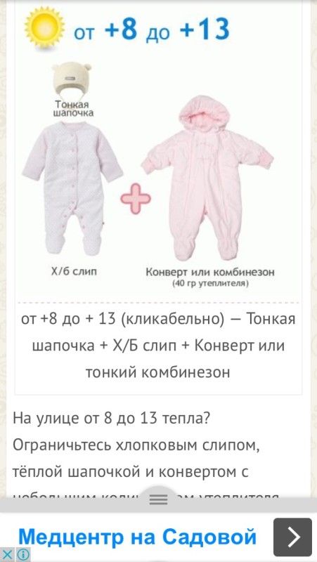 Как одевать новорожденного на улицу весной