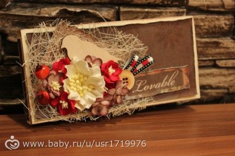 Шоколадница и конвертик для денег :)