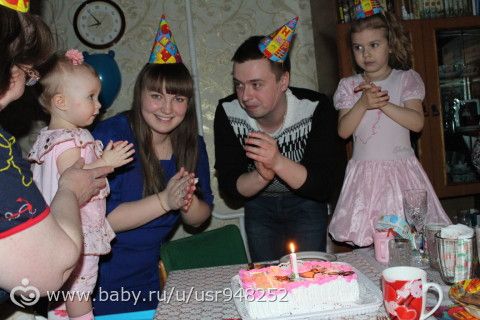 Первый день рождение доченьки!!!