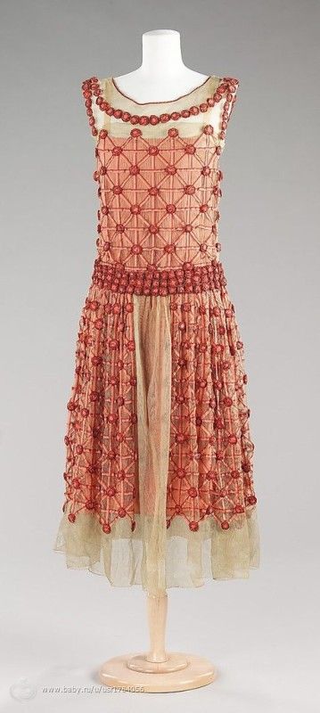 Платье модного дома Lanvin весна- лето 1923г.
