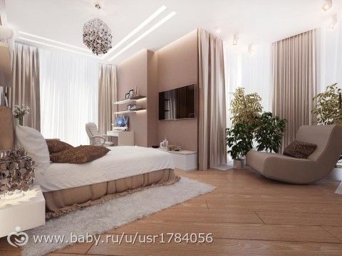 Дизайн проект студии и спальни, г.Москва, Сколково.