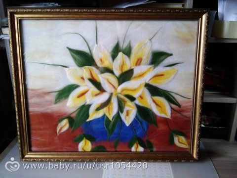 Картины из шерсти. Мои работы и настроение.