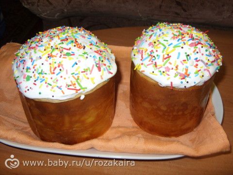Кулич на желтках (любимый рецепт для духовки)