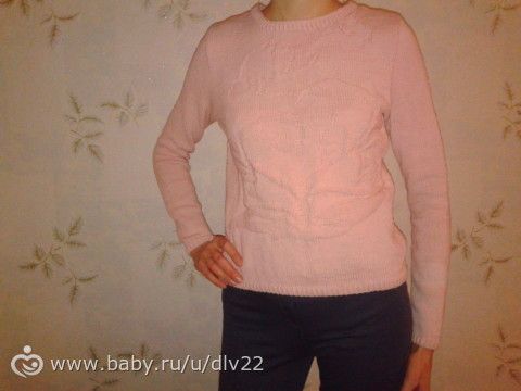 хлопковая кофточка цвета пудры