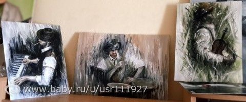 Случайно попалась под руку акварель, и я начала рисовать…