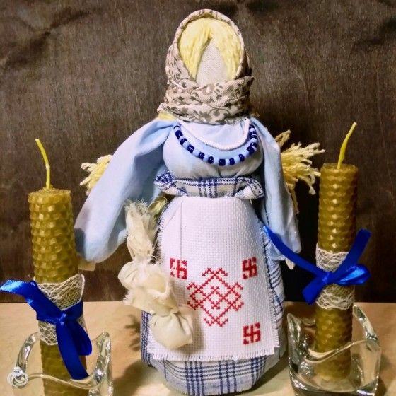 Немного работ. Обережные Куклы, вышивка, свечи.