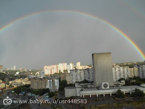 Только что видела чудо, прям у нас за окошком!