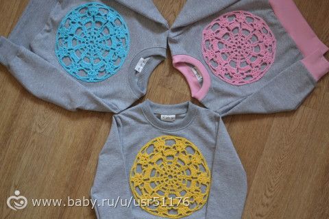 Свитшоты для маленьких модниц.